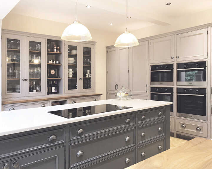 freestanding kitchen with island